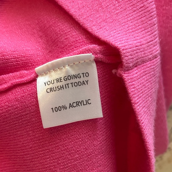 Yllw the Label Pink Coco Long Sleeve Sweater Dress - Picture 11 of 11